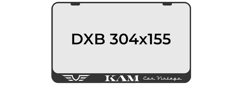 KAM Car Vintage — DXB 304 × 155